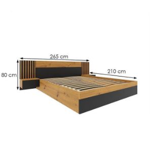 Obrazek Łóżko Nairobi 180 artisan/czarny