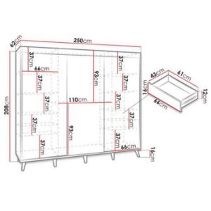 Obrazek Komplet Szuflad (2SZT) 250 Biały