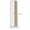 Obrazek Szafa 1D Kiki P1-BK/KI-15 beech/white
