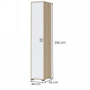 Obrazek Szafa 1D Kiki P1-BK/KI-15 beech/white