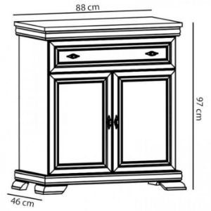 Obrazek Komoda Kora KK1 biały
