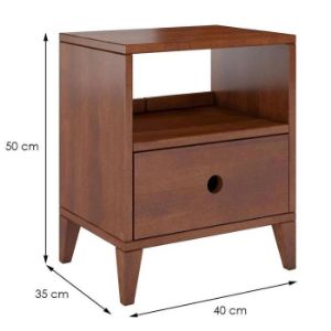 Obrazek Szafka nocna bukowa skandica sund/orzech