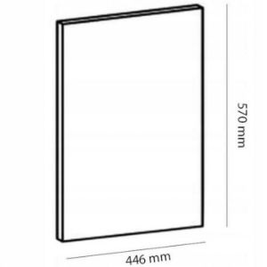 Obrazek Szafka kuchenna Gardena S45FZN front do zmywarki 570 x 446 grey