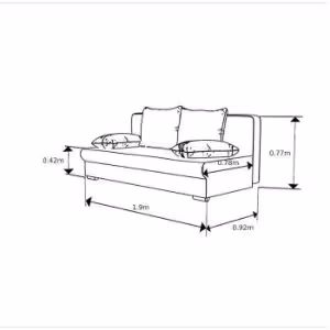 Obrazek Kanapa Leon Bahama 17 piłkarz