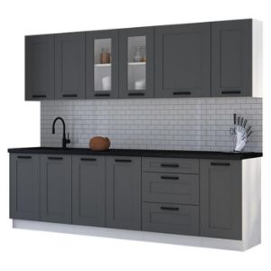 Obrazek Kuchnia Luna dustgrey/biały 260 bez blatu