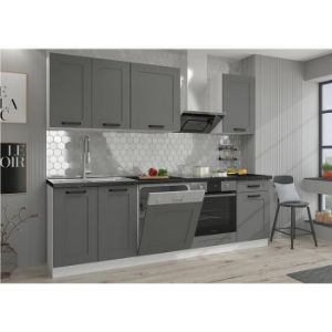 Obrazek Kuchnia Luna dustgrey/biały 260 bez blatu