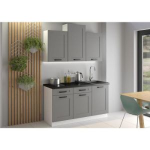 Obrazek Kuchnia Luna dustgrey/biały 260 bez blatu