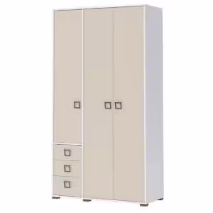 Obrazek Szafa 3D3S Kiki P33-BE/KI-01 white/sand