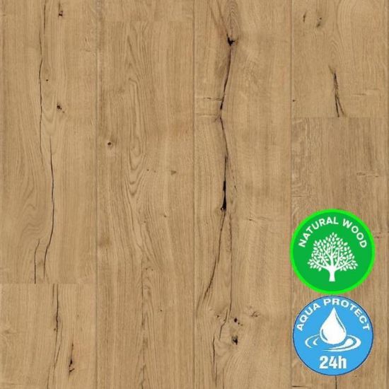 Obrazek Panel podłogowy fornirowany Dąb Bradford 8.5mm Veneer Parquet Aqua O273