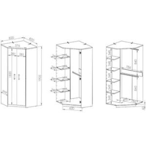Obrazek Szafa 82 Fini 13 dąb artisan/biały/antracyt