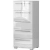 Obrazek Komoda Piano 5S F5/PN-70/KA/70 crystal white