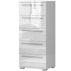 Obrazek Komoda Piano 5S F5/PN-70/KA/70 crystal white