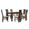 Obrazek Zestaw stół i krzesła Tymon 1+6 ST805 II ciemny orzech KR804 BR281 margo 05 B