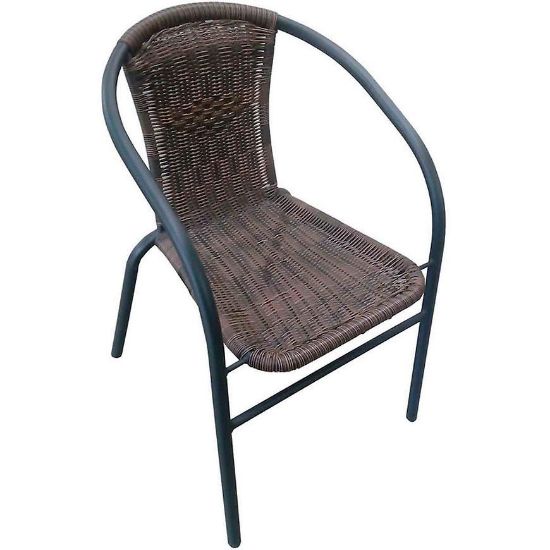 Obrazek Krzesło technorattanowe Bistro brązowe