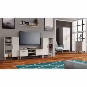 Obrazek Półka Dita white/oak sonoma