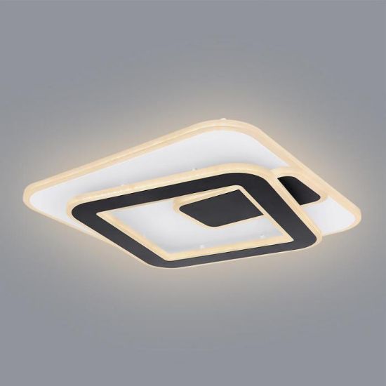 Obrazek Lampa LED 48435-36 CCT 3000-6000K biało-czarna 40X40