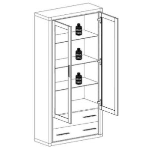 Obrazek Witryna Dallas D17 dąb truflowy