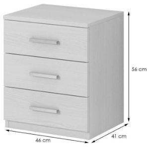 Obrazek Stolik nocny 3s Galaxy 22 biały (abisko) 