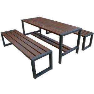 Obrazek  Ławka nowoczesna bez oparcia palisander 