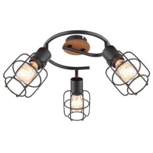 Obrazek Lampa 54037-3 Czarno-brązowa LS3