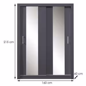 Obrazek Szafa Duca dc3 antracyt 160