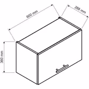 Obrazek Szafka Kuchenna Zoya W60okgr Jasny Szary Mat/Biały