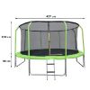 Obrazek Trampolina Comfort z drabinką 427cm zielona