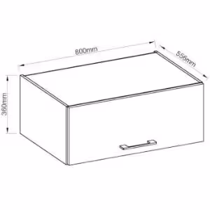 Obrazek Szafka kuchenna VIGO grafit mat 80 NAGU-36 1F