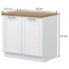 Obrazek Szafka Kuchenna Tara R-90-2k/4 White Mat