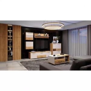 Obrazek Komoda Gala K172-3KS2F/GL pacific walnut/beige