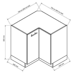 Obrazek Szafka kuchenna Max Drp Pl Granit 