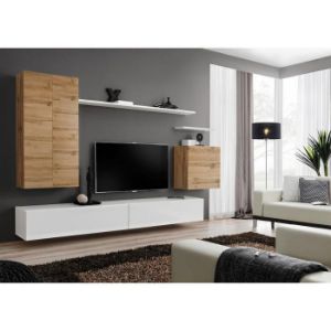 Obrazek Meblościanka Switch II Wotan/Biały 