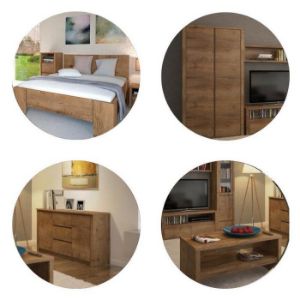 Obrazek Komoda Montana K3D dąb lefkas ciemny