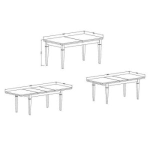 Obrazek Stół Evora 92 Dąb Lefkas/Zielony