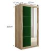 Obrazek Szafa Tapi 100 Dąb Sonoma/Zielony
