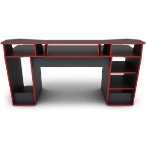 Obrazek Biurko Matrix 4 grafit/czerwony 