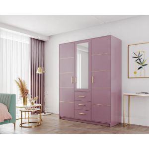 Obrazek Szafa Bali D3 Śliwka/Lustro