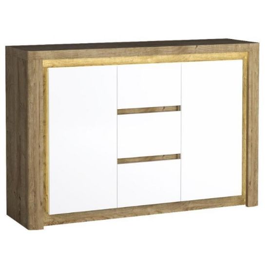 Obrazek Komoda Livinio L7 Ribbeck/biały połysk	