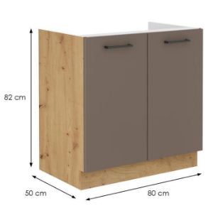 Obrazek Szafka kuchenna Bolonia trufel/artisan 80zl 2f bb