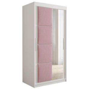 Obrazek Szafa Tapi 100 Biały/Różowy