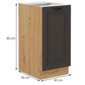 Obrazek Szafka kuchenna STILO grafit mat/artisan 40d 1f bb
