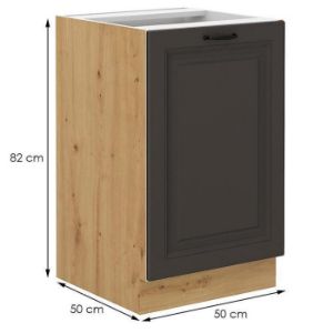 Obrazek Szafka kuchenna STILO grafit mat/artisan 50zl 1f bb