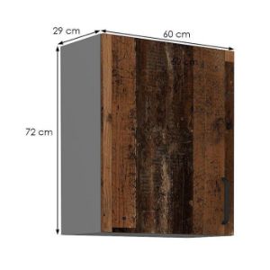 Obrazek Szafka kuchenna TESSA oldstyle/antracyt 60g-72 1f