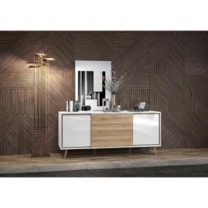 Obrazek Komoda VidaK23 pacific walnut/crystal white
