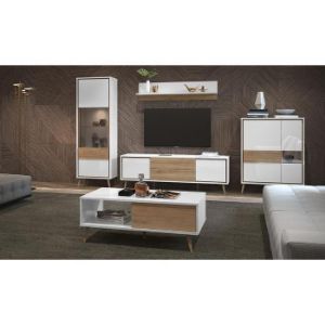 Obrazek Komoda VidaK23 pacific walnut/crystal white