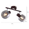 Obrazek Lampa 54303-2 dymione LS2