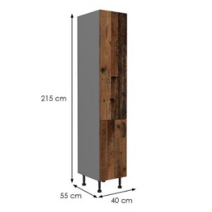 Obrazek Szafka kuchenna TESSA oldstyle/antracyt 40dk-215 2f