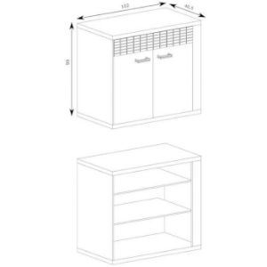 Obrazek Komoda Natural N-7 kratka Ribbeck