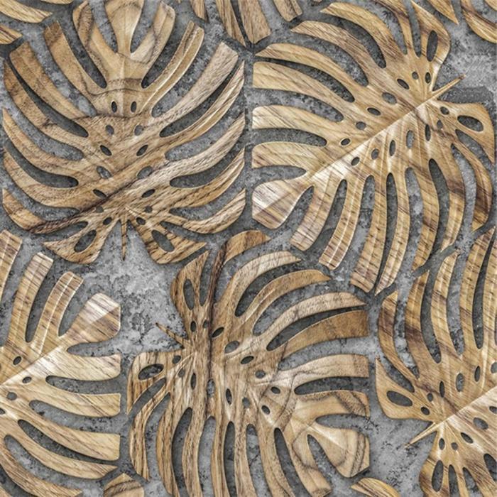 Panel szklany 60/60 Monstera Cement-3 Esg