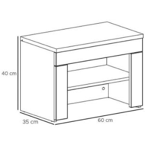 Obrazek Szafka na buty Gustavo TYPF dąb wellington/biały